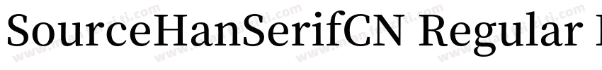 SourceHanSerifCN Regular Identity H字体转换
